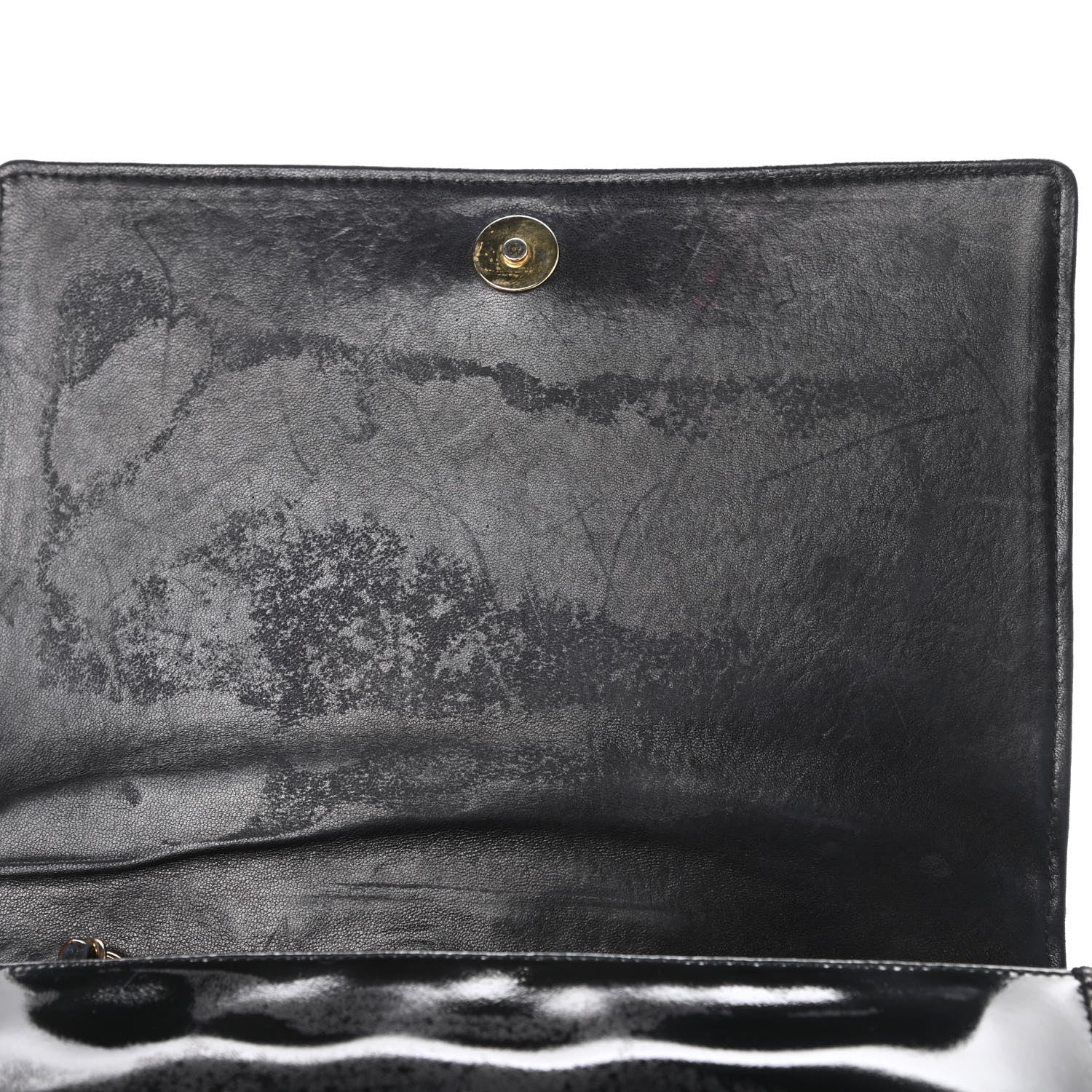 Chanel Patent Quilted Small CC Single Flap Bag Black 15 of 15