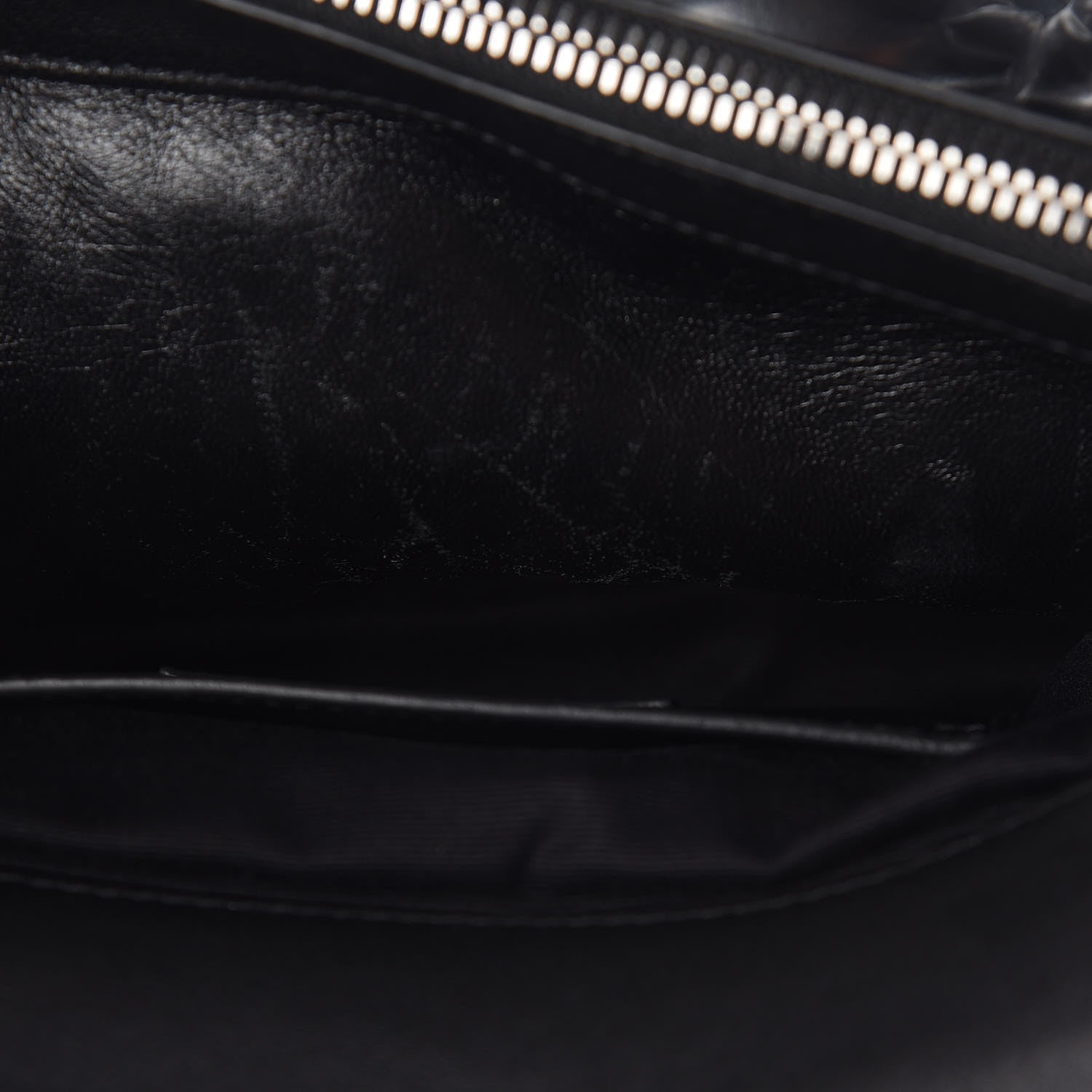 Saint Laurent Sheepskin Matelasse Chevron Monogram Large College Satchel Black 12 of 12