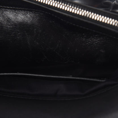 Saint Laurent Sheepskin Matelasse Chevron Monogram Large College Satchel Black 12 of 12