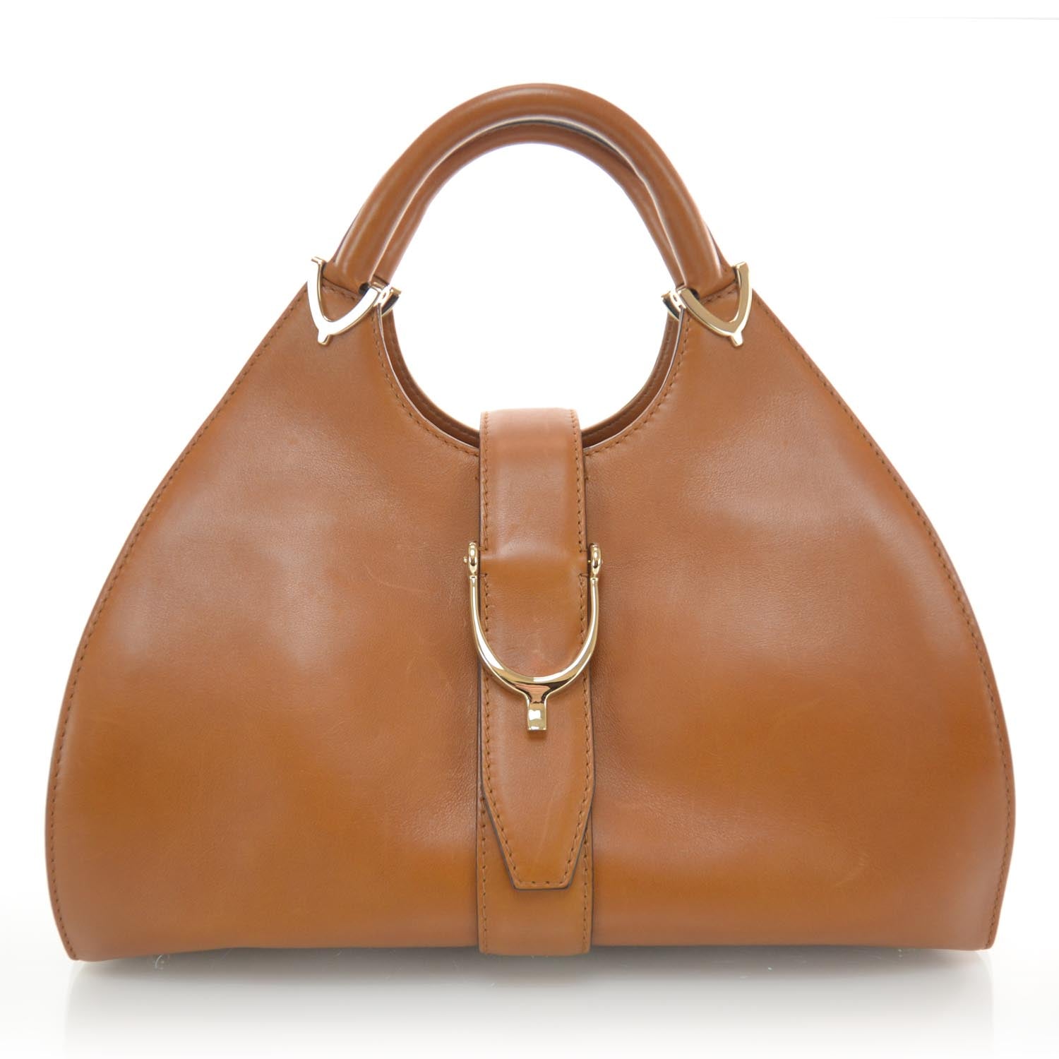 Gucci Leather Medium Stirrup Top Handle Bag 1 of 6