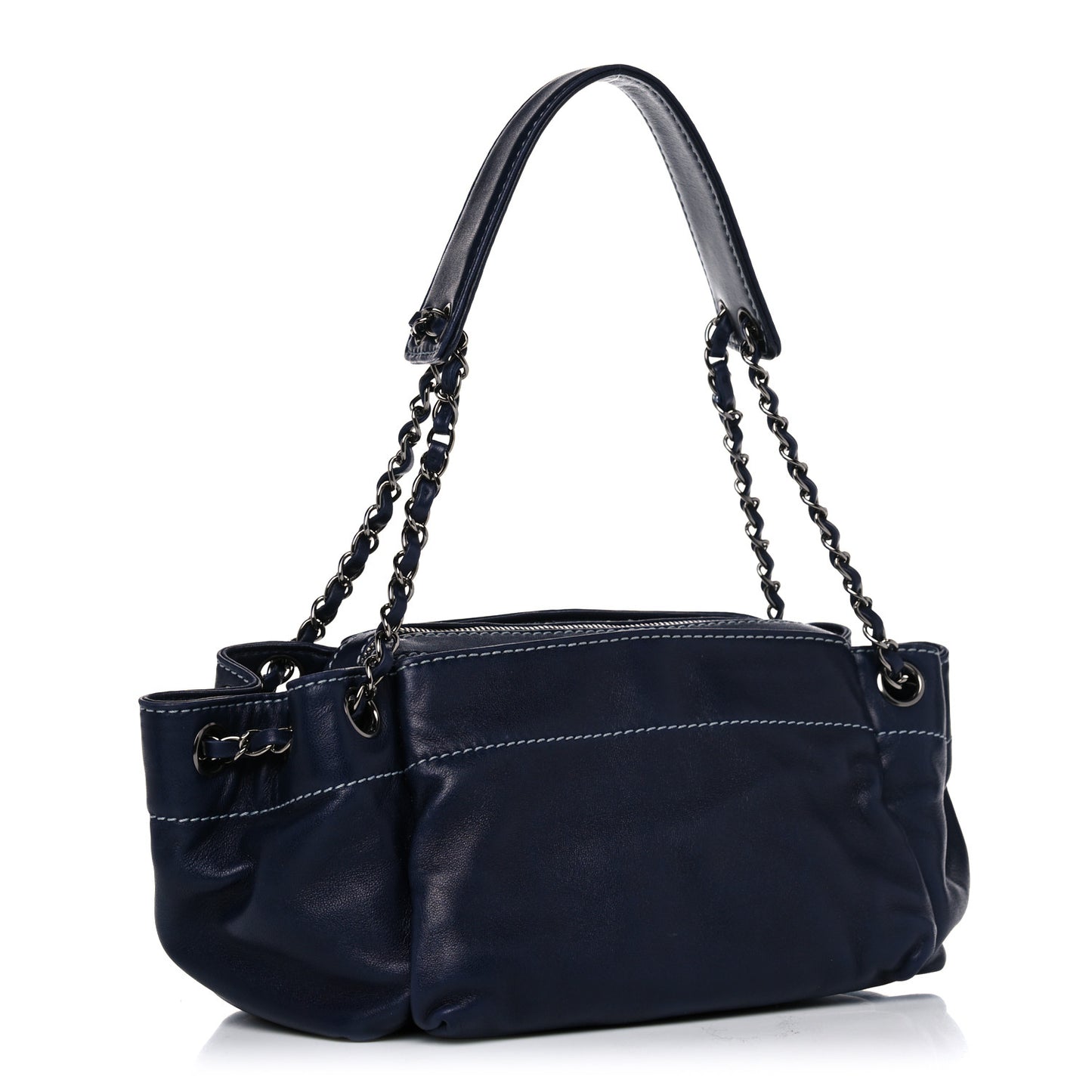 Lambskin Lax Accordion Hobo Navy