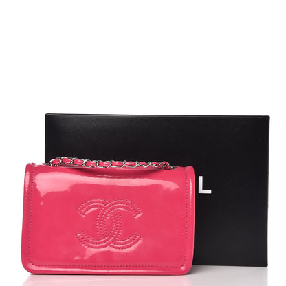 Chanel Vinyl Small Lipstick Flap Fuchsia 9 of 9