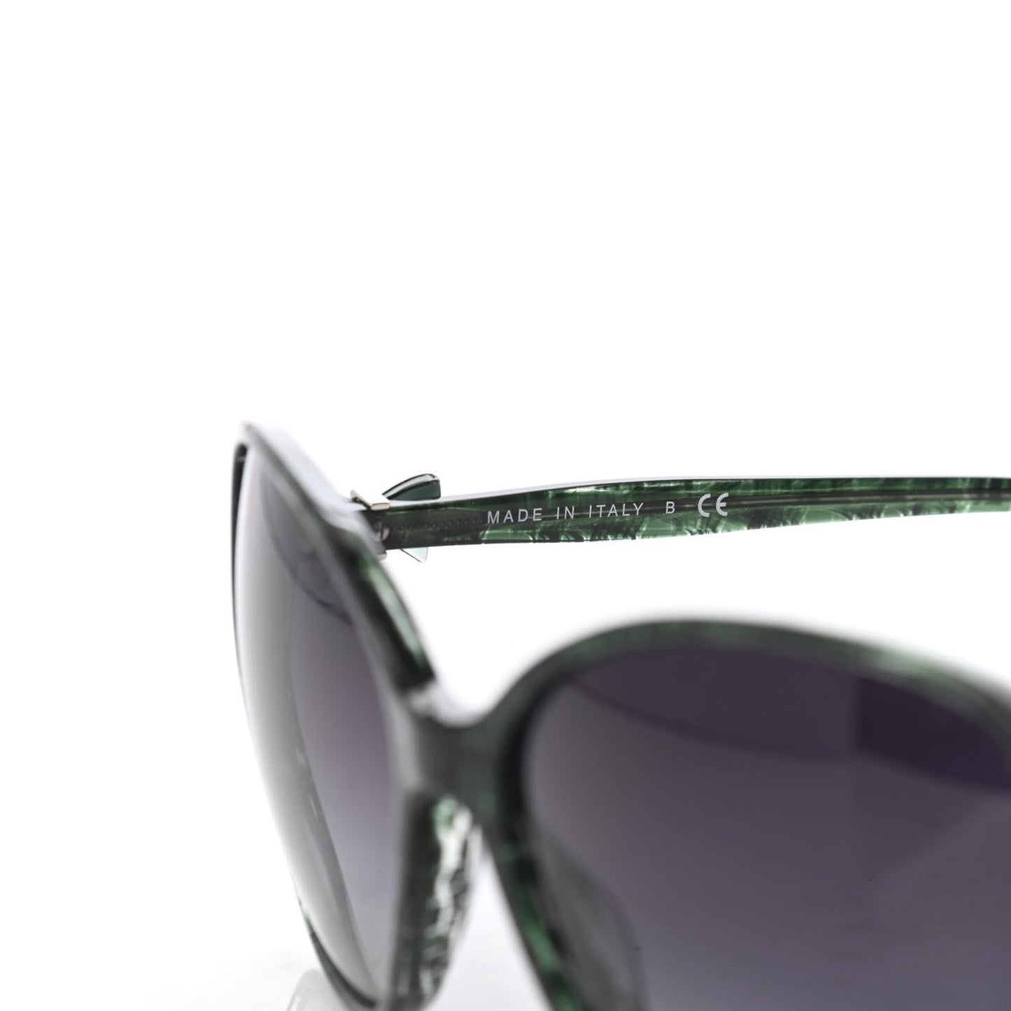 Acetate CC Tweed Effect Bow Sunglasses 5205 Green