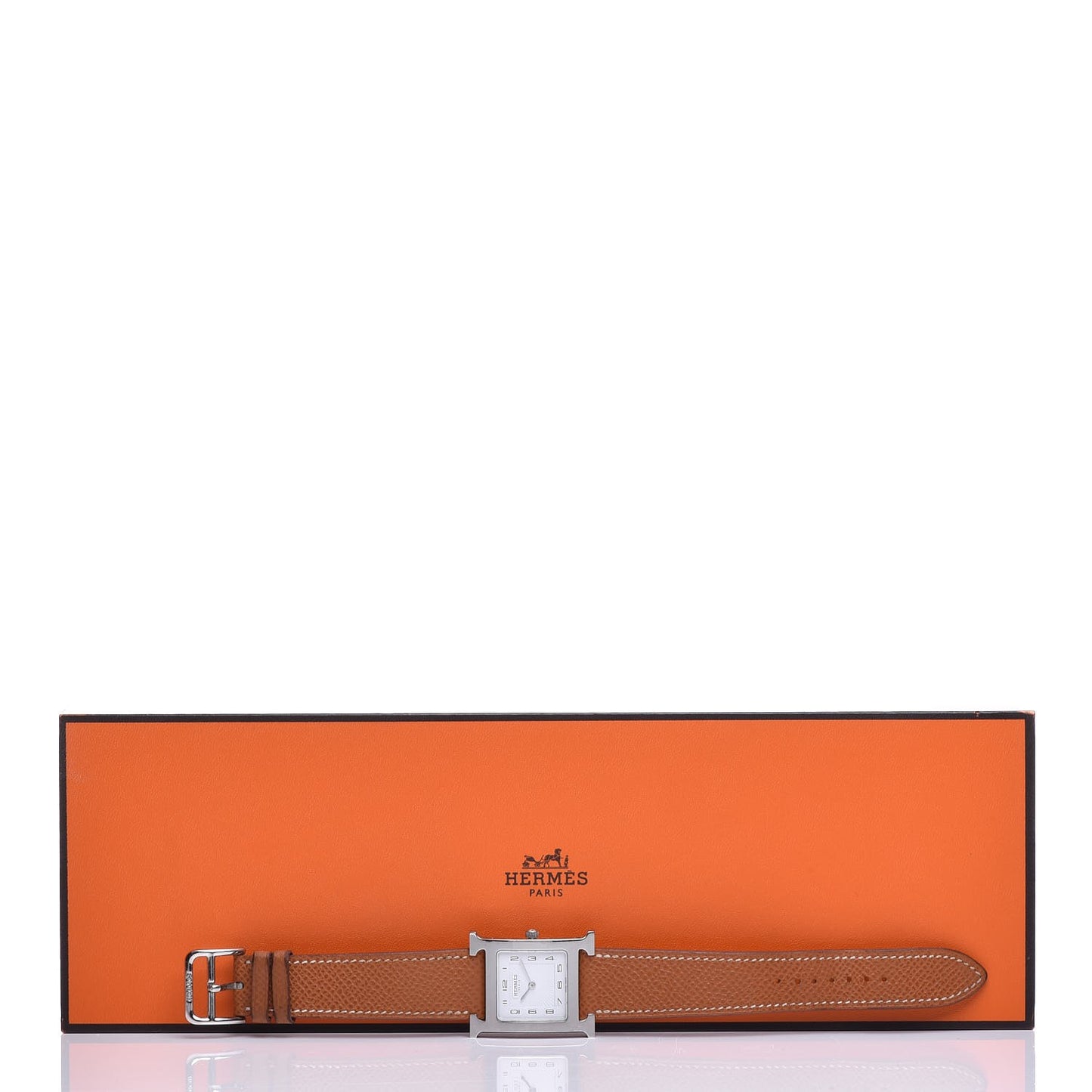 Stainless Steel Epsom 26mm Heure H Hour Quartz Watch Gold