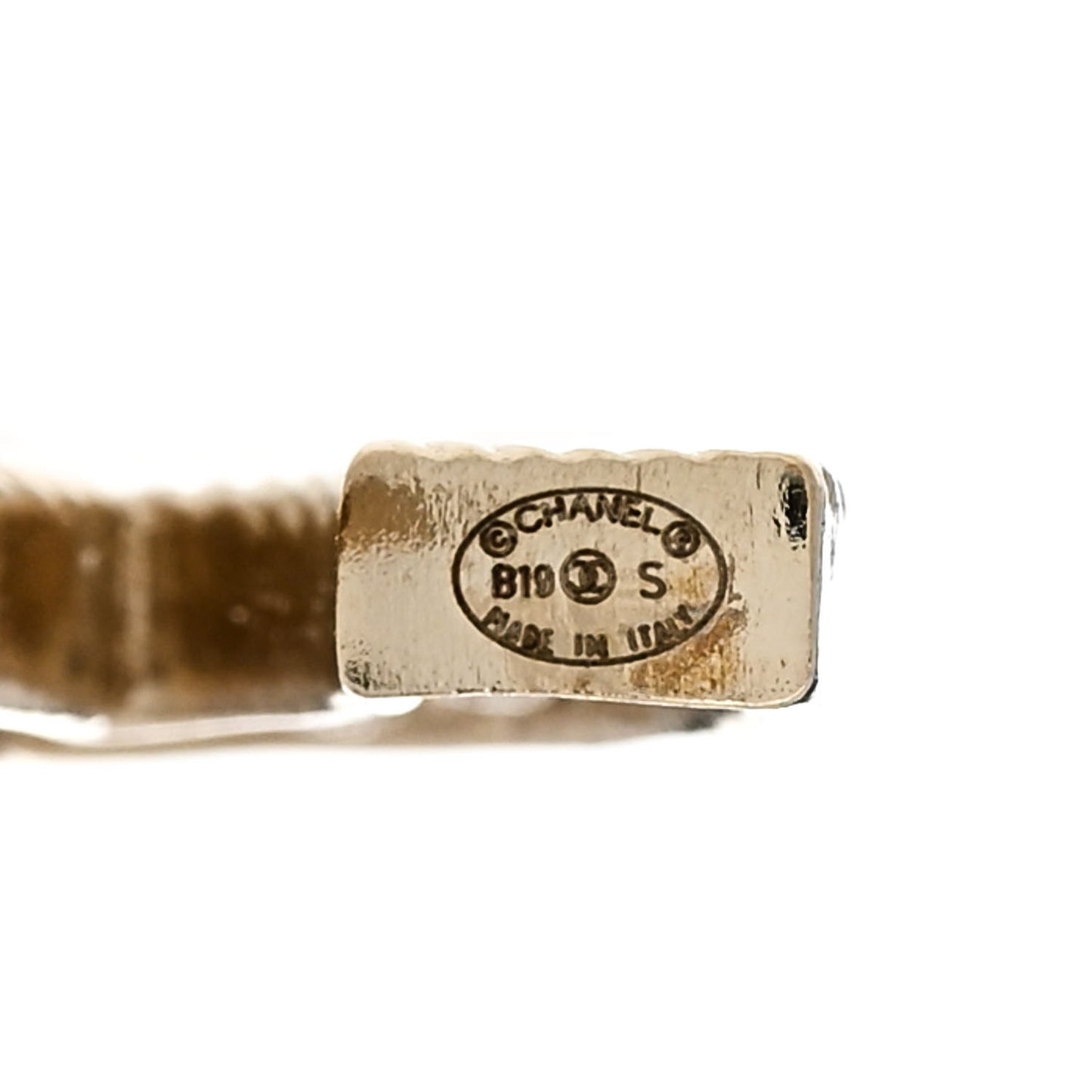 Pearl Crystal Sparkling Pearls CC Earrings Light Gold