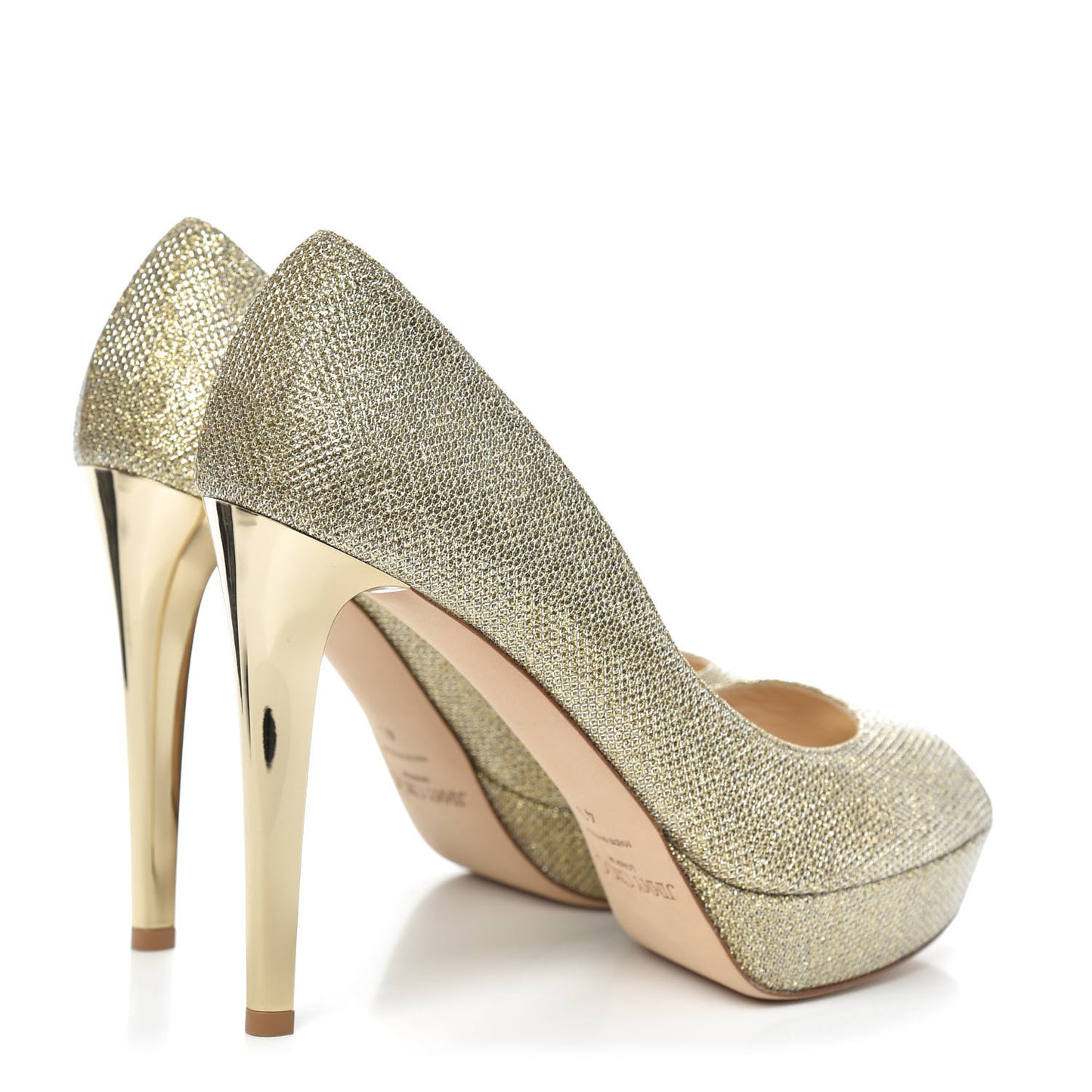 Lame Glitter Dahlia Pumps 40 Gold