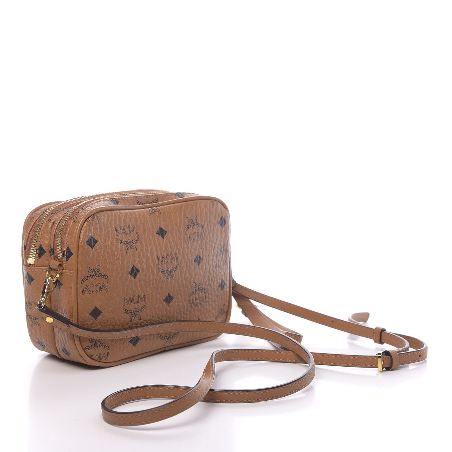 Visetos Camera Crossbody Bag Cognac