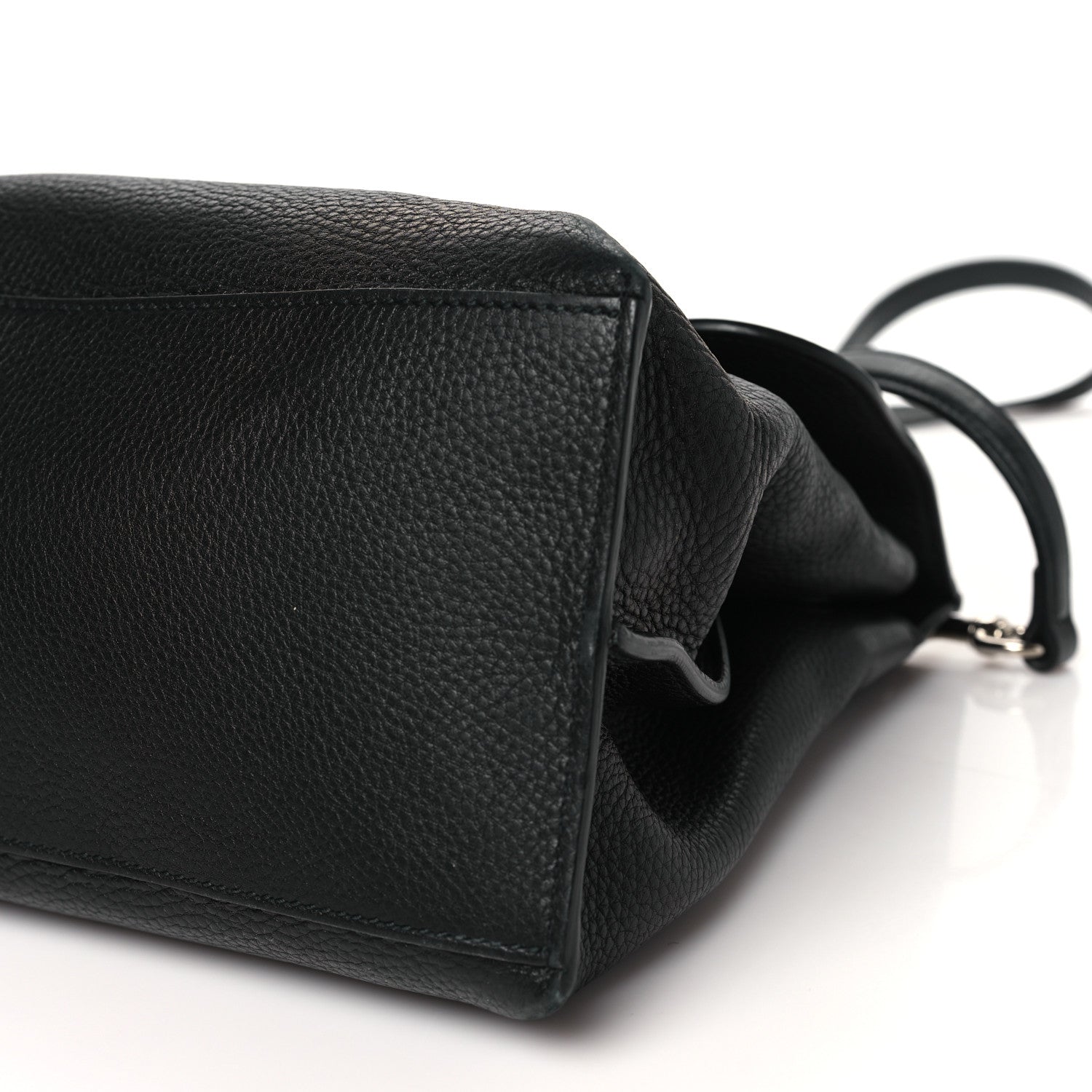 Gucci Cellarius Calfskin Medium Bamboo Daily Top Handle Bag Black 9 of 10