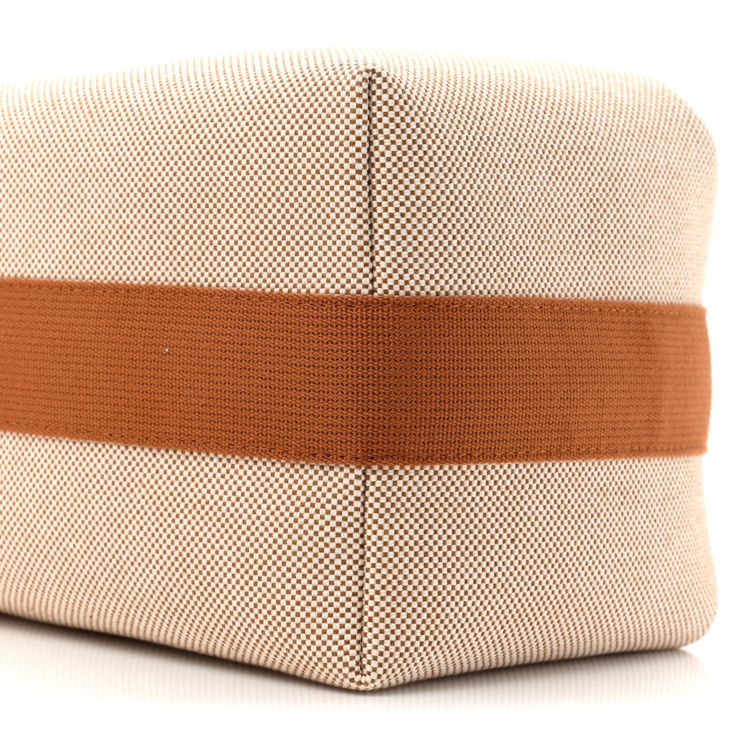 Hermes Canvas Large Bride-A-Brac Cabriole Case Biscuit 8 of 9