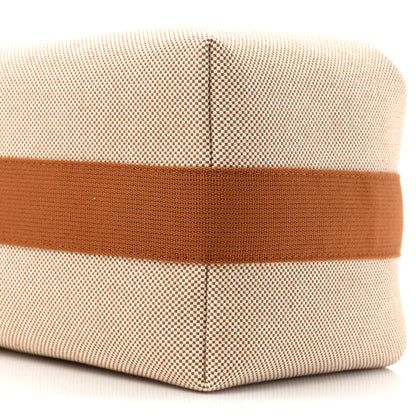 Hermes Canvas Large Bride-A-Brac Cabriole Case Biscuit 8 of 9