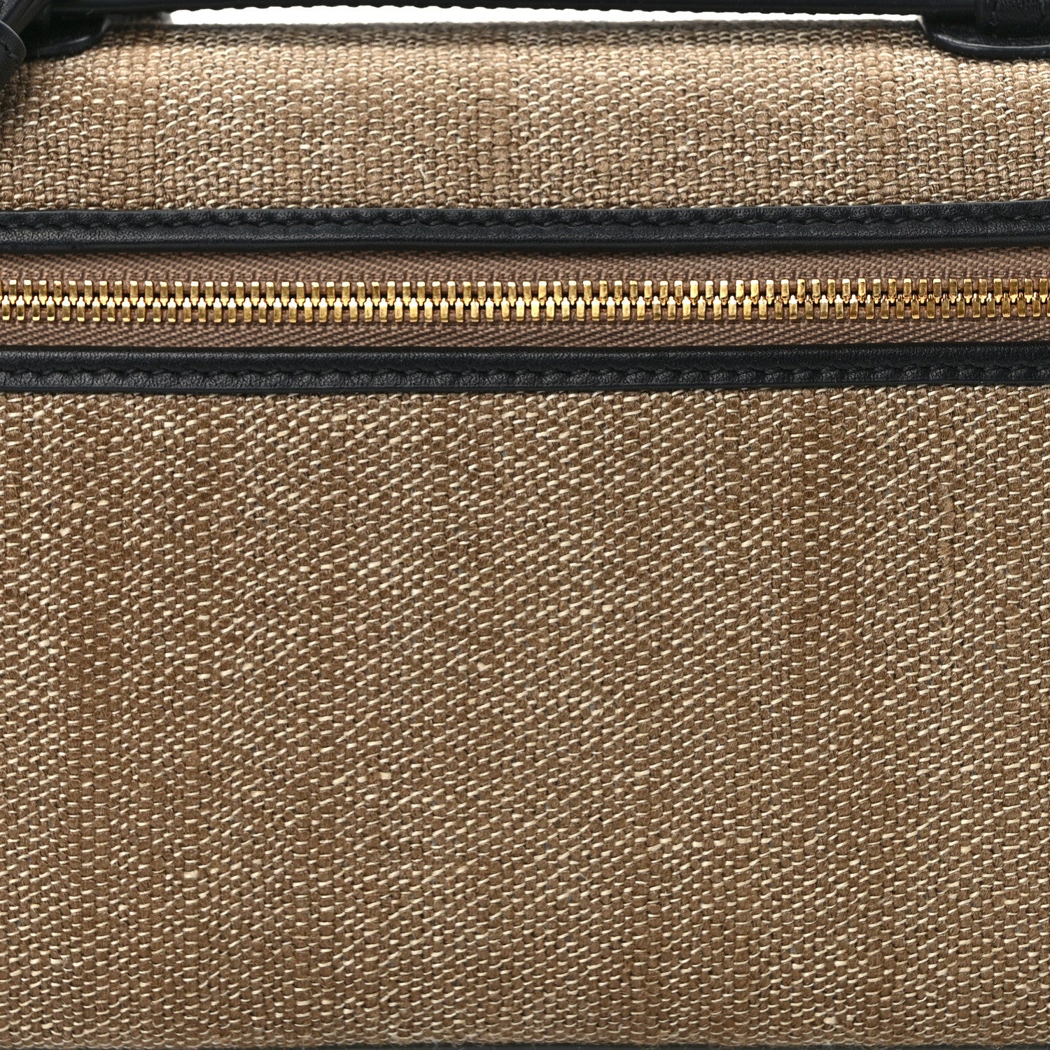 Loro Piana Hemp Silk L19 Extra Pocket Pouch Mooncake Biscuit Black 7 of 10