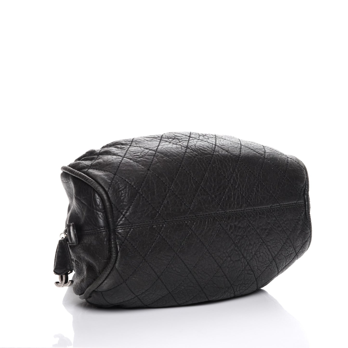 Distressed Lambskin Le Marais Bowler Black