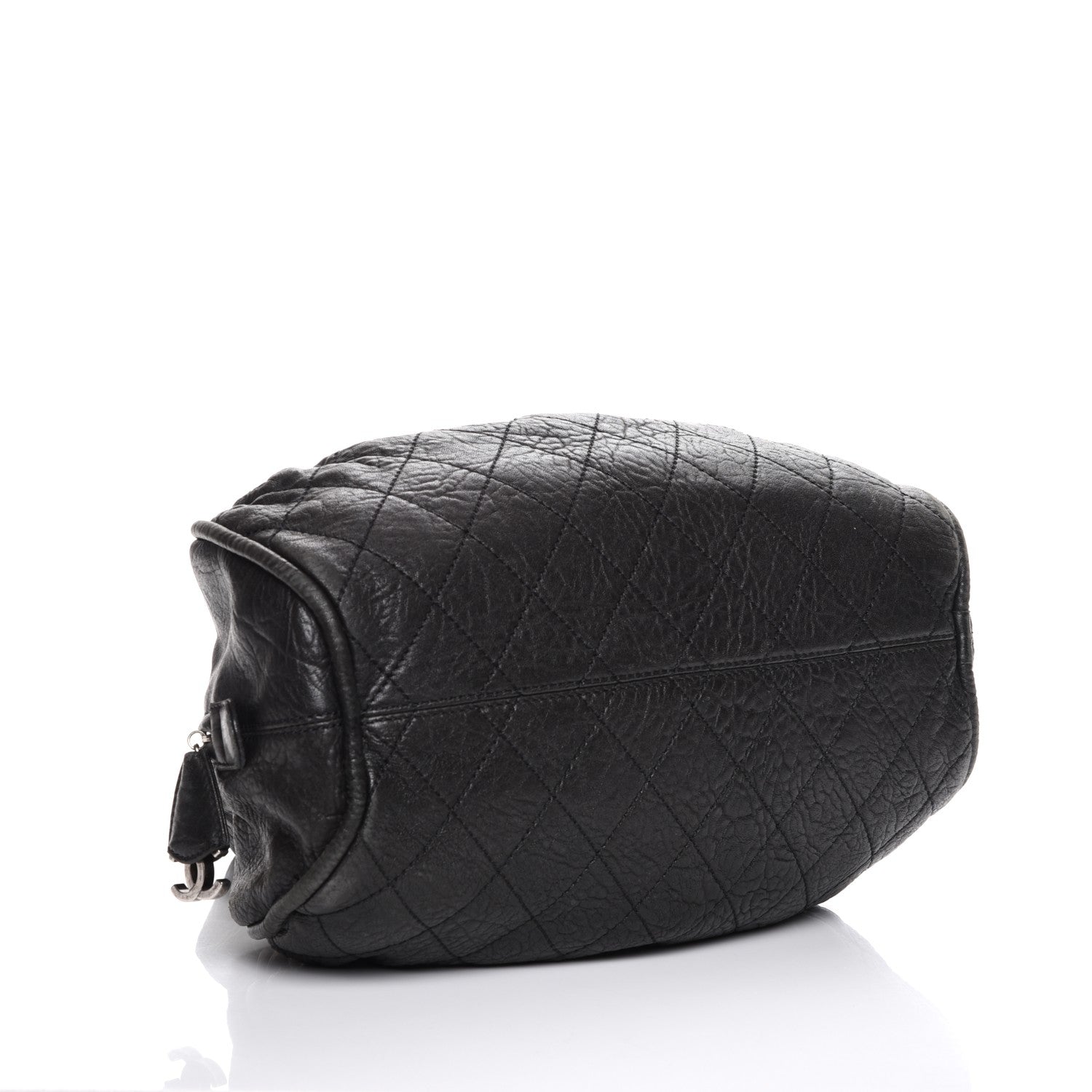 Chanel Distressed Lambskin Le Marais Bowler Black 4 of 13