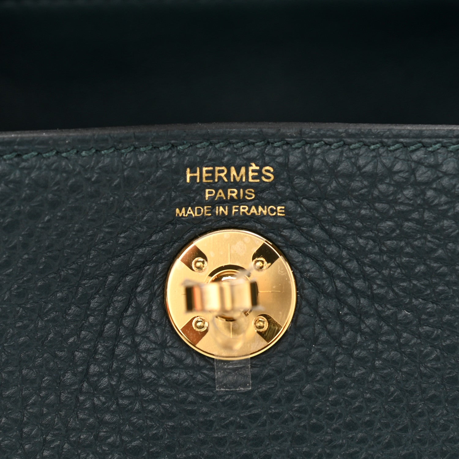Hermes Taurillon Clemence Mini Lindy 20 Vert Cypress 6 of 10