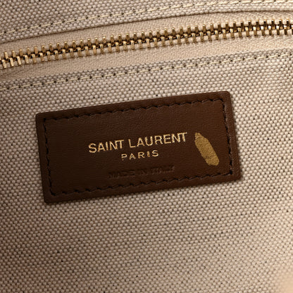 Saint Laurent Suede Shearling Patchwork Monogram Medium Jamie Brown Beige 6 of 11