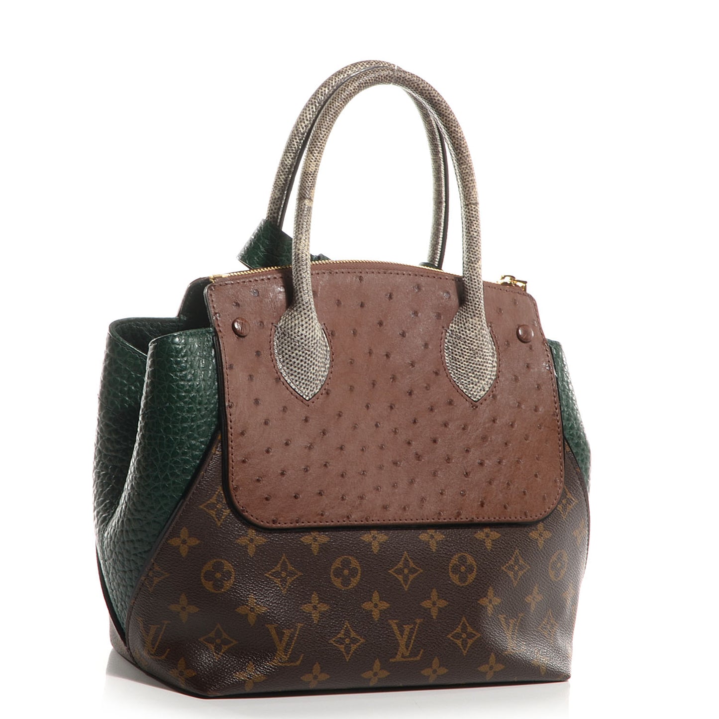 Monogram Ostrich Majestueux PM Vert