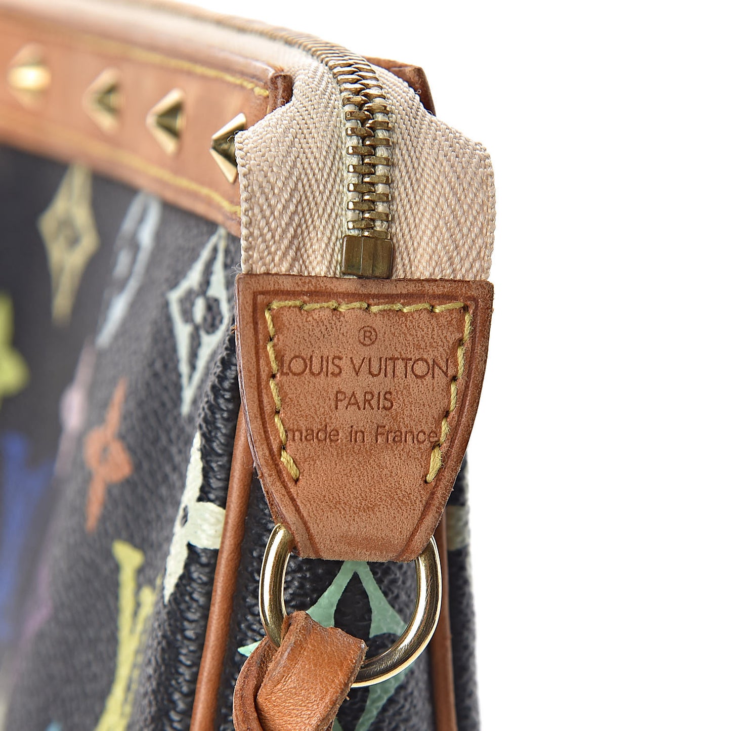 Monogram Multicolor Pochette Accessories Black