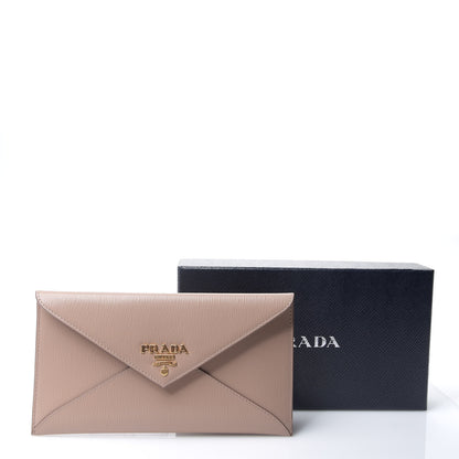 Prada Vitello Move Envelope Wallet Cipria 8 of 8