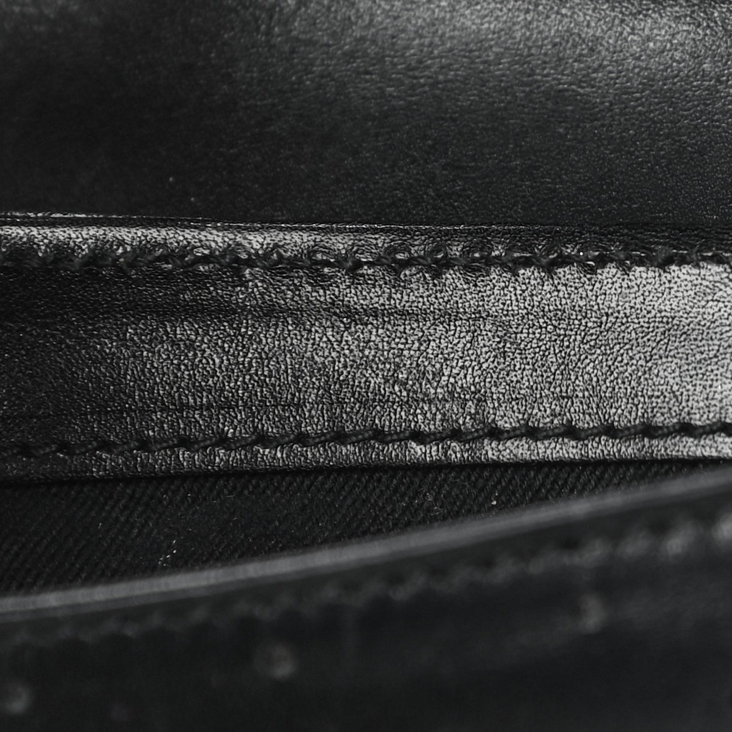 Calfskin Perforated GG Pochette Black