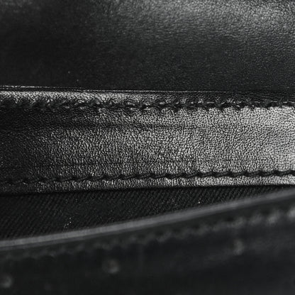 Gucci Calfskin Perforated GG Pochette Black 14 of 19
