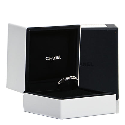 Chanel 18K White Gold Mini Coco Crush Ring 56 7.5 5 of 5
