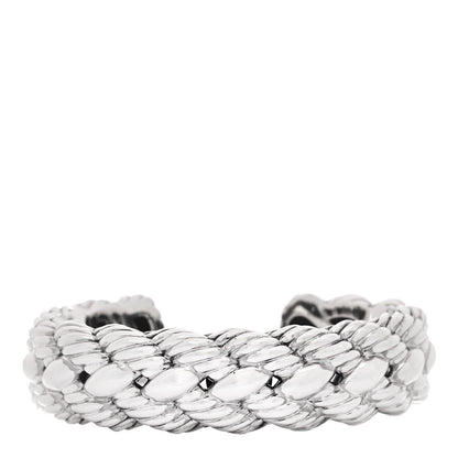David Yurman Sterling Silver Woven Cable Cuff Bracelet 1 of 4