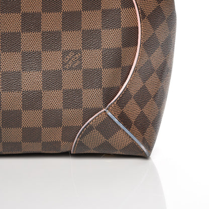 Louis Vuitton Damier Ebene Caissa Hobo Rose Ballerine 9 of 13