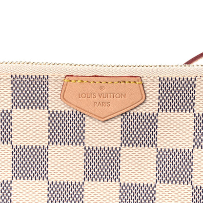 Louis Vuitton Damier Azur Double Zip Pochette 8 of 11