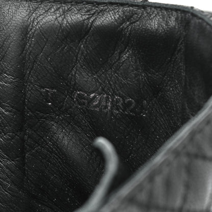Chanel Calfskin Quilted Lace Up Combat Boots 39 Black 7 of 7