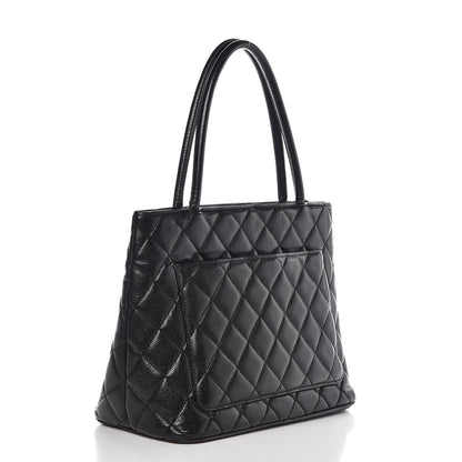 Chanel Caviar Quilted Medallion Tote Black 3 of 9