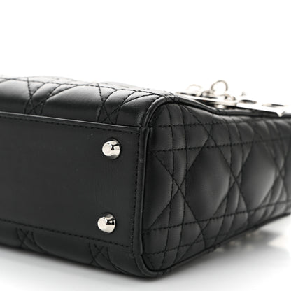 Christian Dior Lambskin Cannage Mini Lady Dior Black 10 of 10