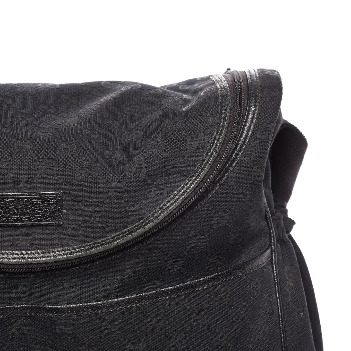 Monogram Large Diaper Bag Black