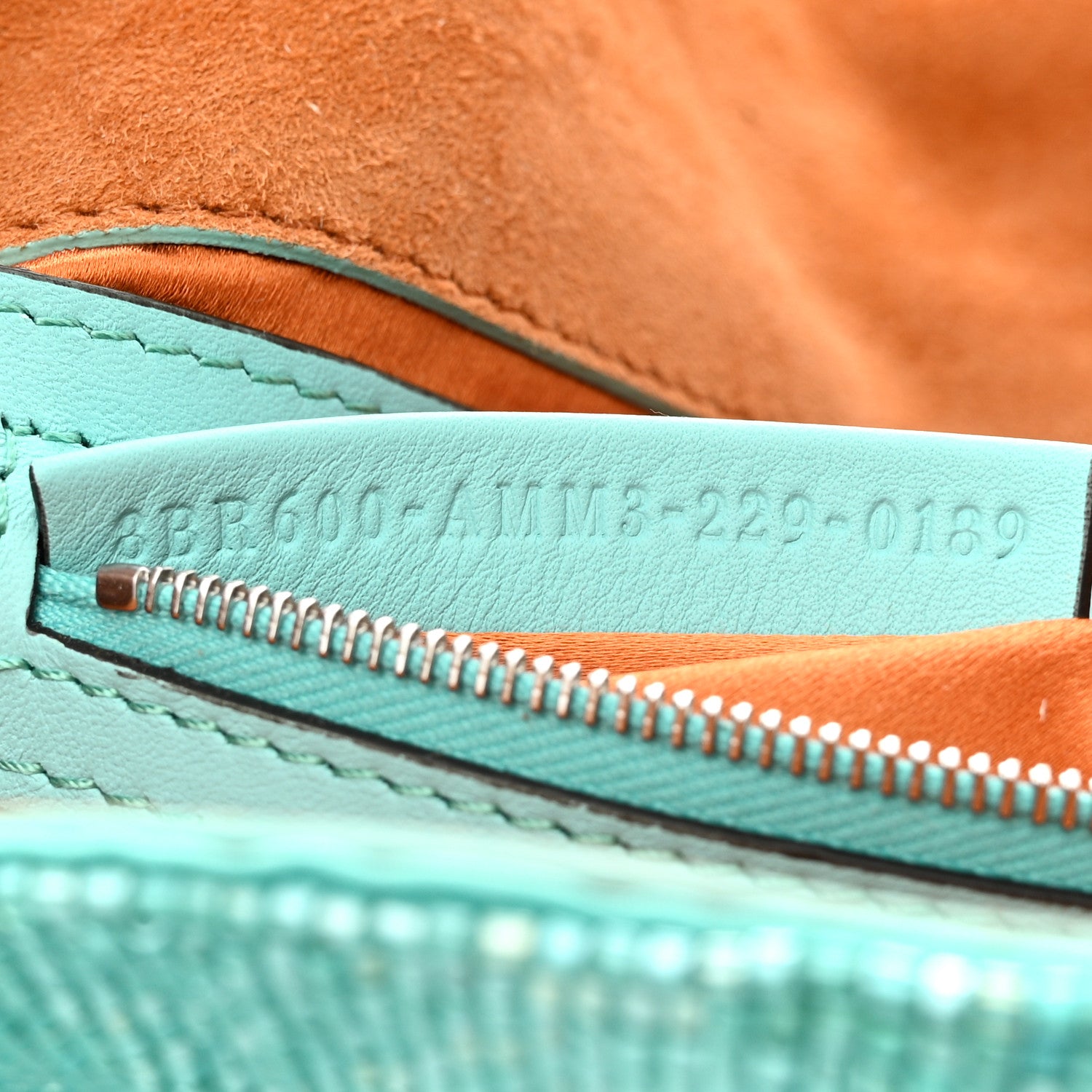Fendi Rolling Stone Vitello Seta Bead Embroidered Re-Edition Baguette Spring Turquoise 7 of 14