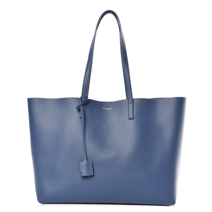 Saint Laurent Calfskin Large Shopping Tote Denim 3 of 11