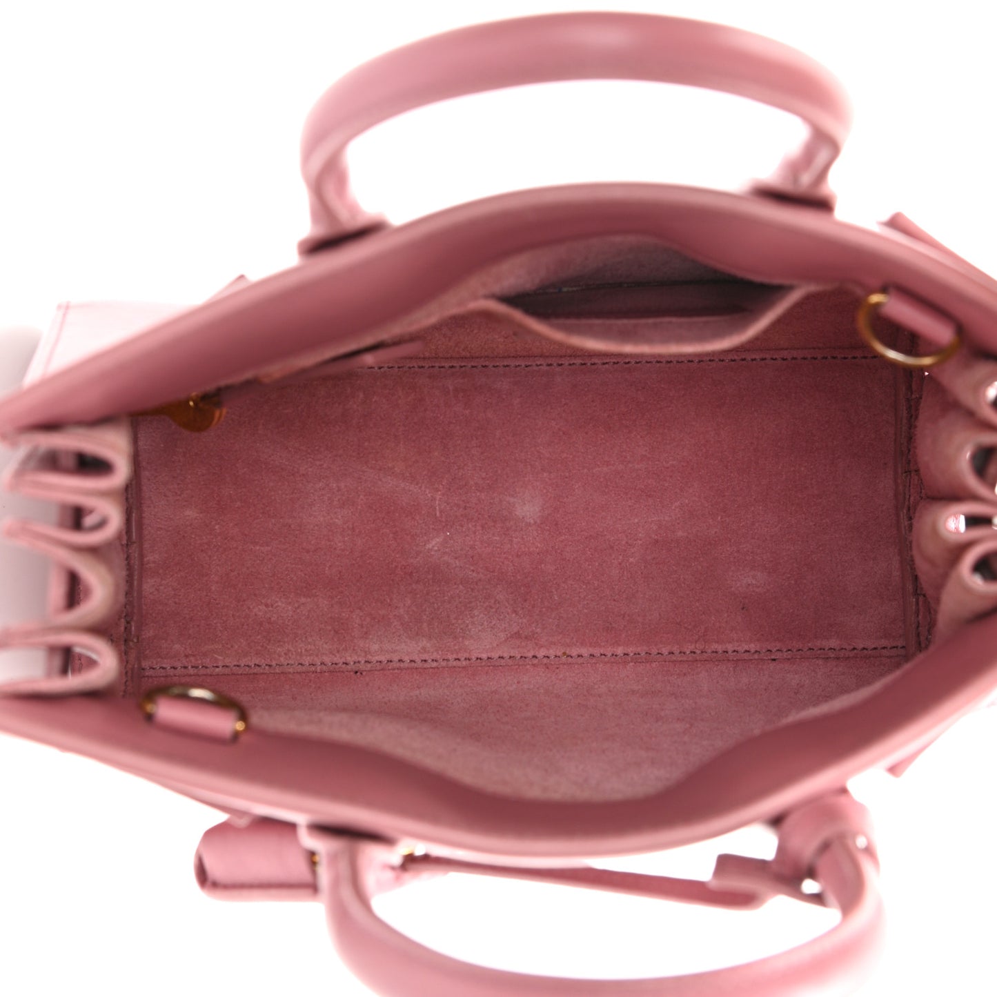 Calfskin Nano Sac De Jour Rose Dark