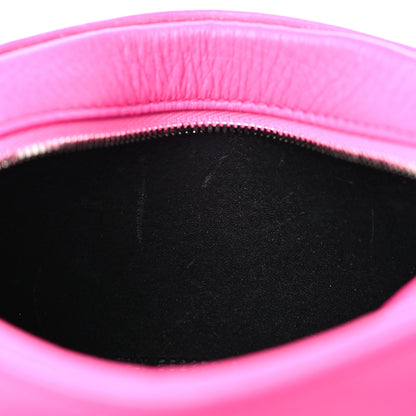 Balenciaga Calfskin Logo XS Everyday Camera Bag Acid Fuchsia Black 10 of 12