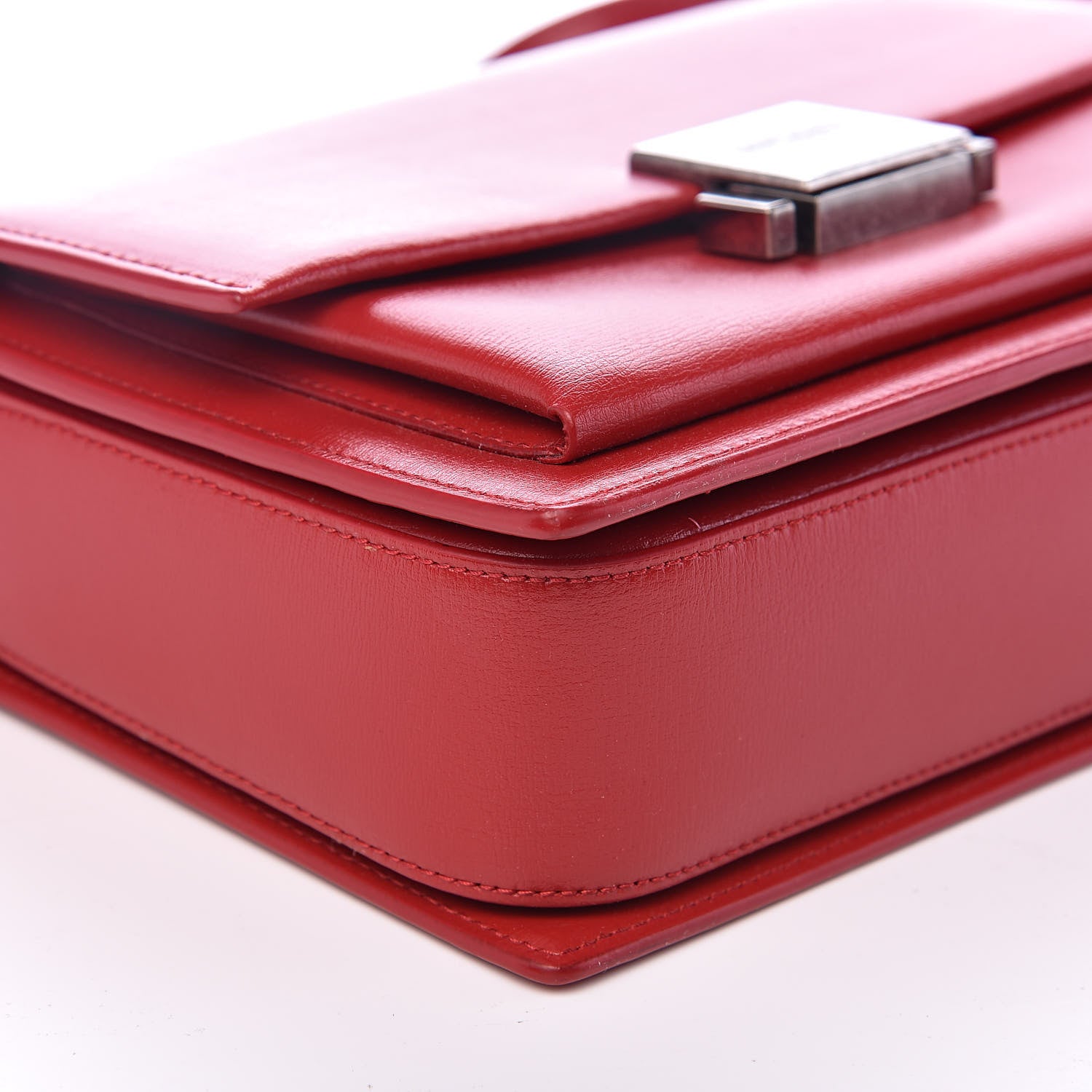 Saint Laurent Calfskin Medium Bellechasse Satchel Rouge Eros 8 of 10