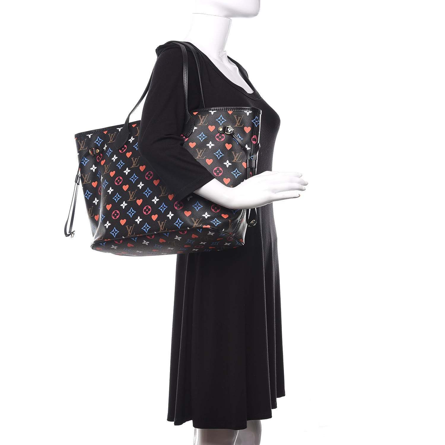 Louis Vuitton Game On Neverfull MM Black 2 of 10