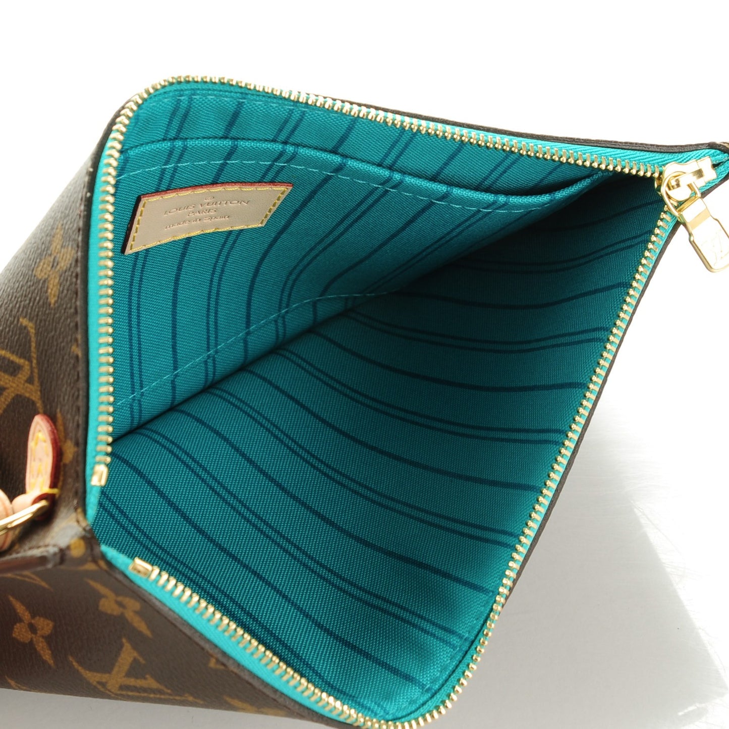 Monogram V Neverfull MM Turquoise