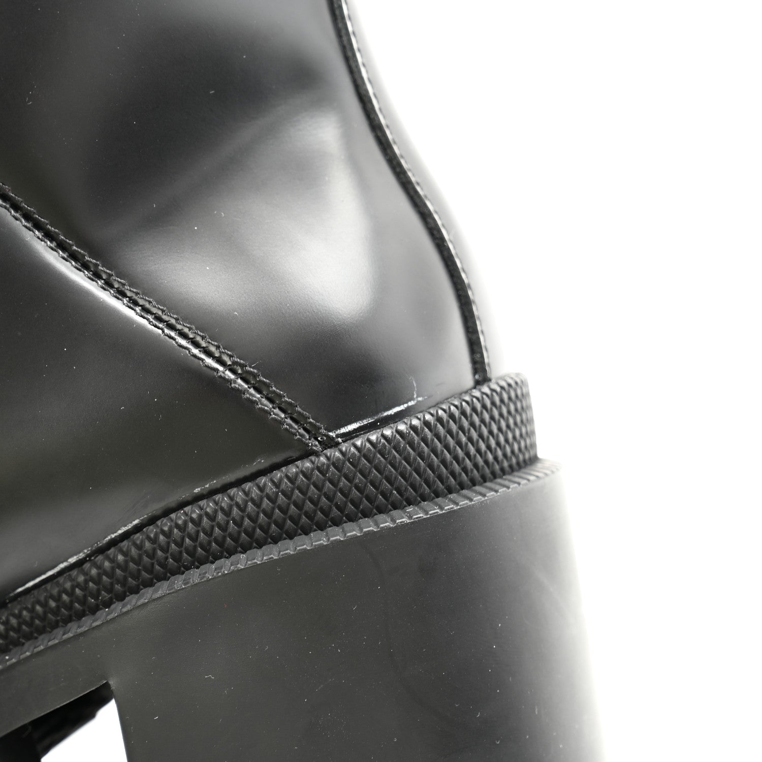 Gucci Calfskin Sylvie Web Lace Up Combat Boots 35.5 Black 9 of 11