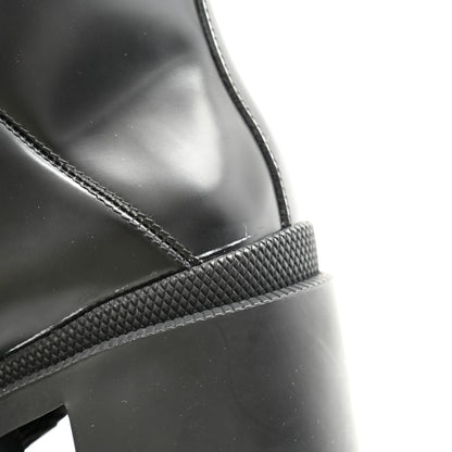Gucci Calfskin Sylvie Web Lace Up Combat Boots 35.5 Black 9 of 11