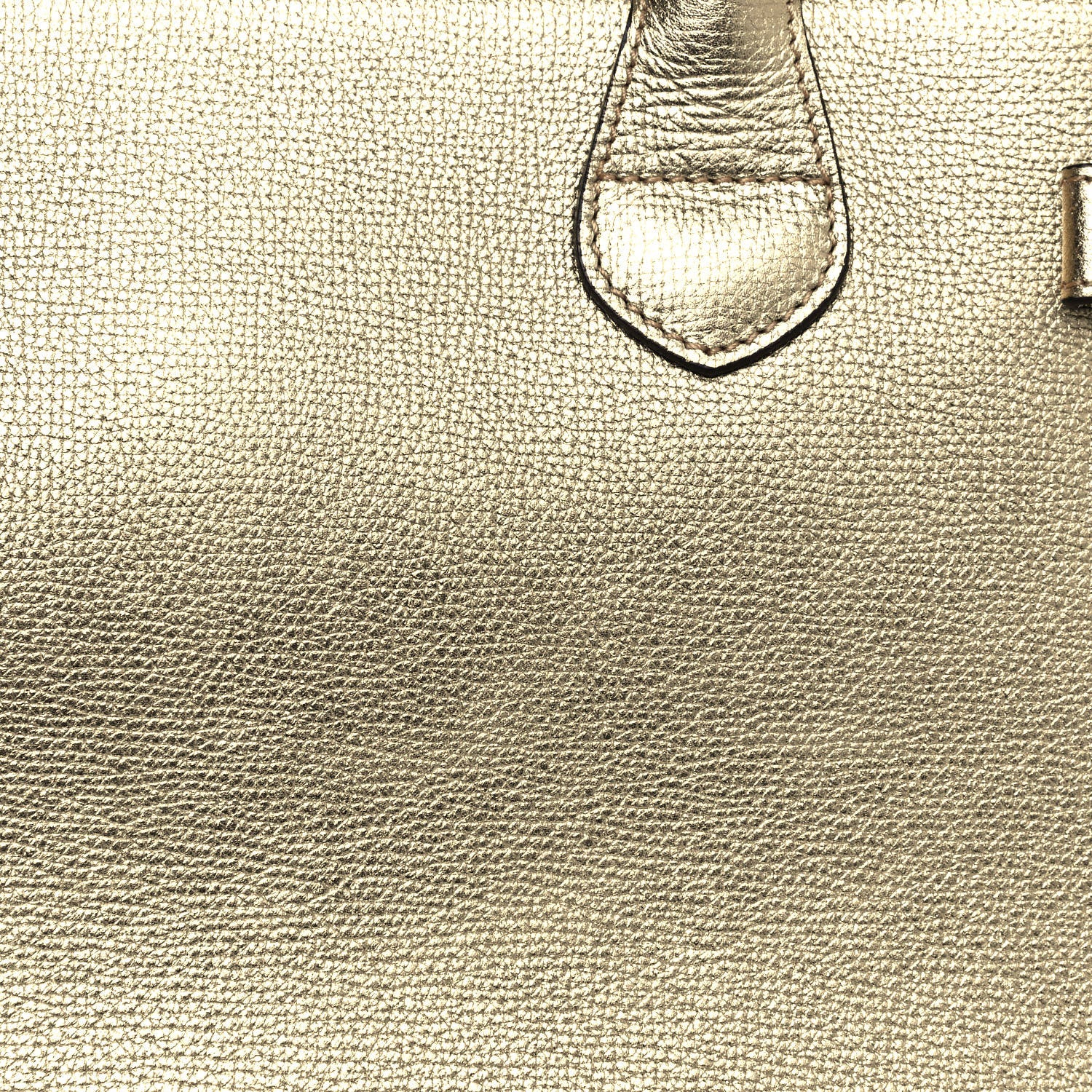 Burberry Metallic Grainy Calfskin House Check Medium Banner Tote Gold 6 of 12