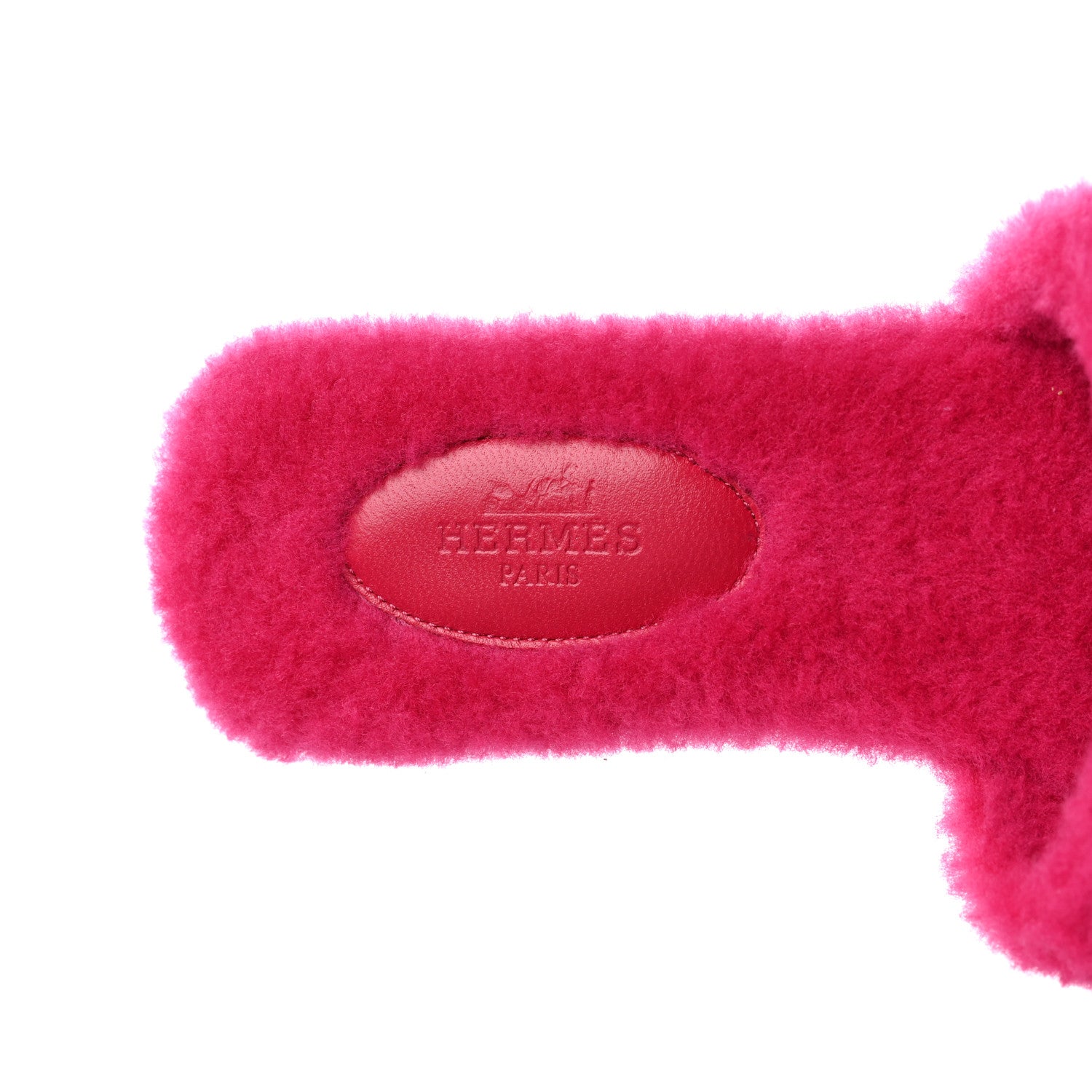 Hermes Woolskin Oran Sandals 36.5 Rose Fuchsia 5 of 7