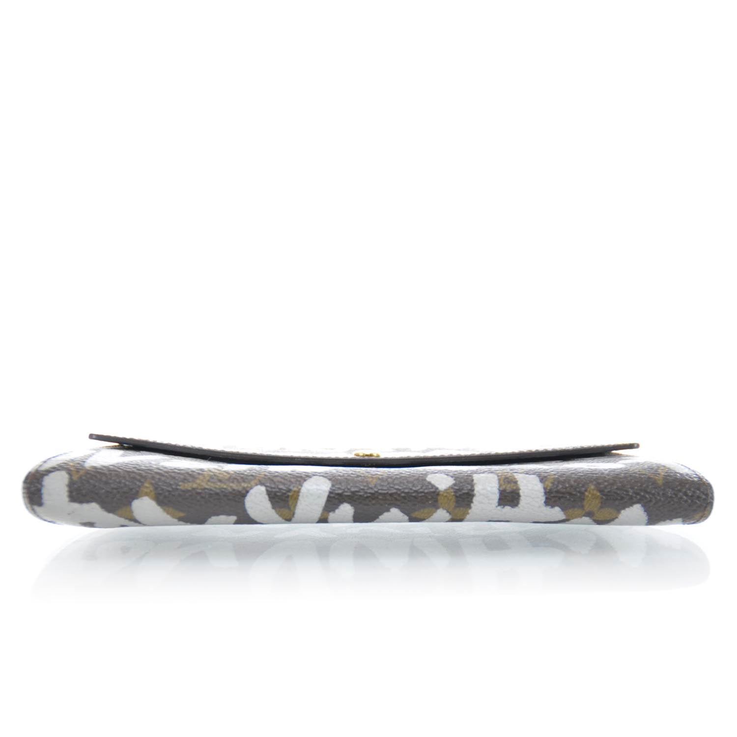 Louis Vuitton Monogram Graffiti Porte-Monnaie Wallet Silver 4 of 8