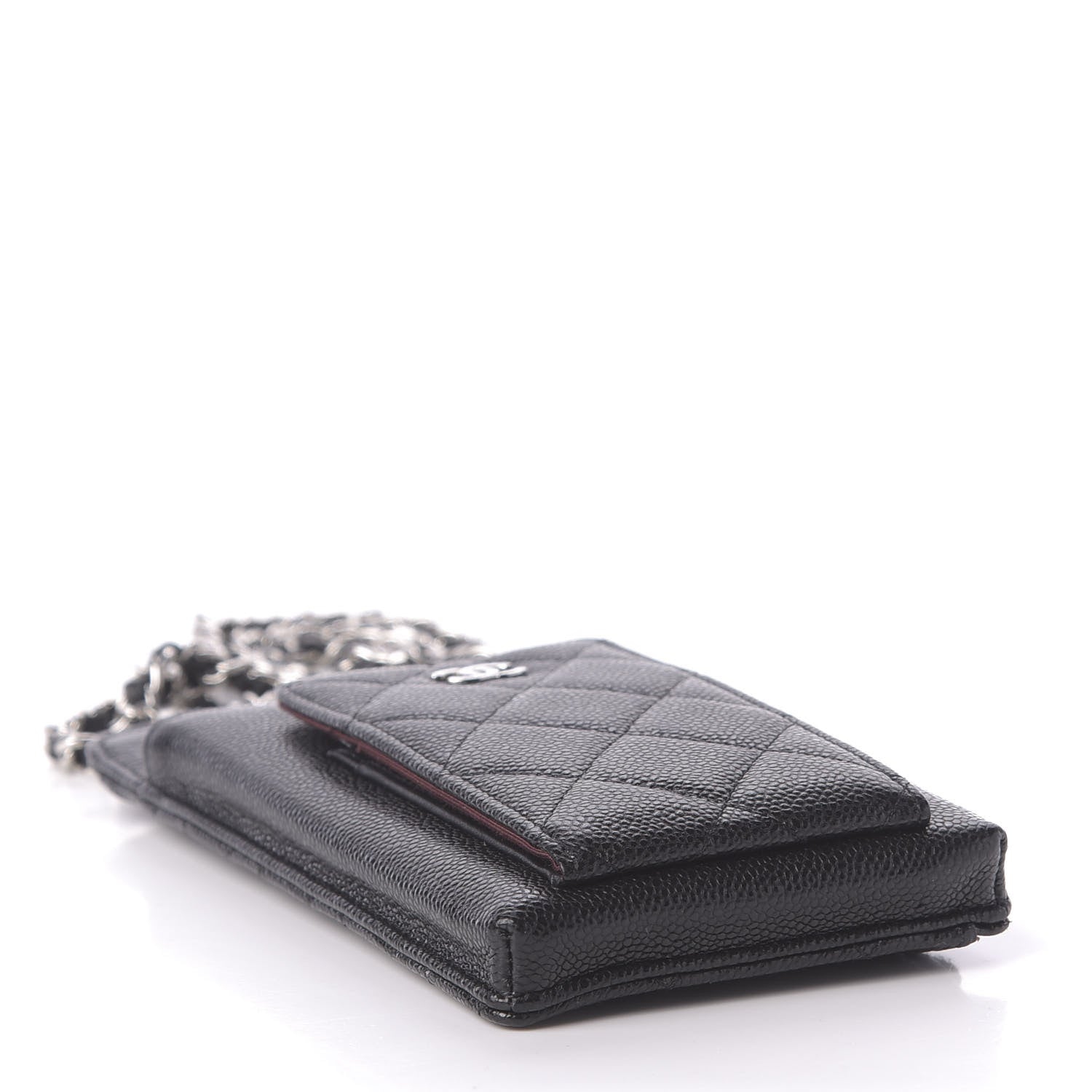 Chanel Caviar Quilted Zip Phone Case Black 4 of 12