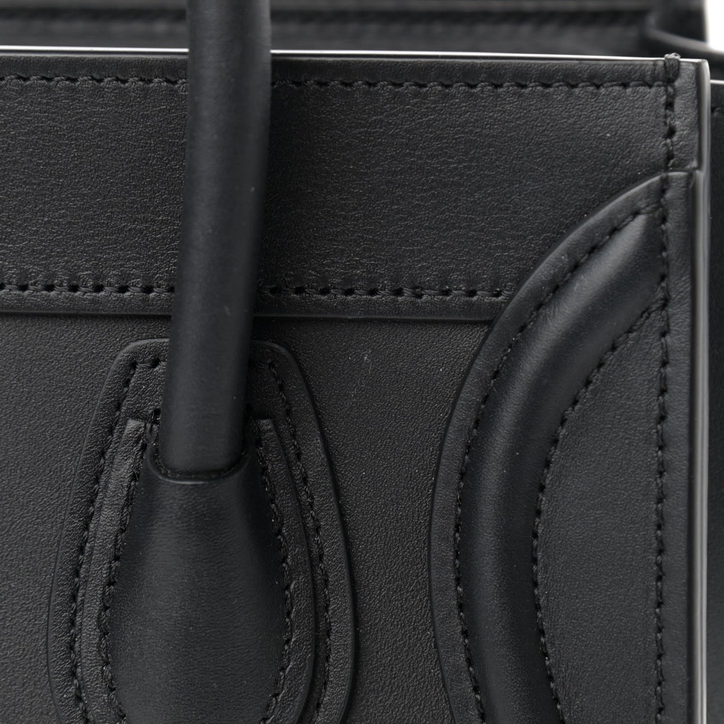Smooth Calfskin Nano Luggage Black