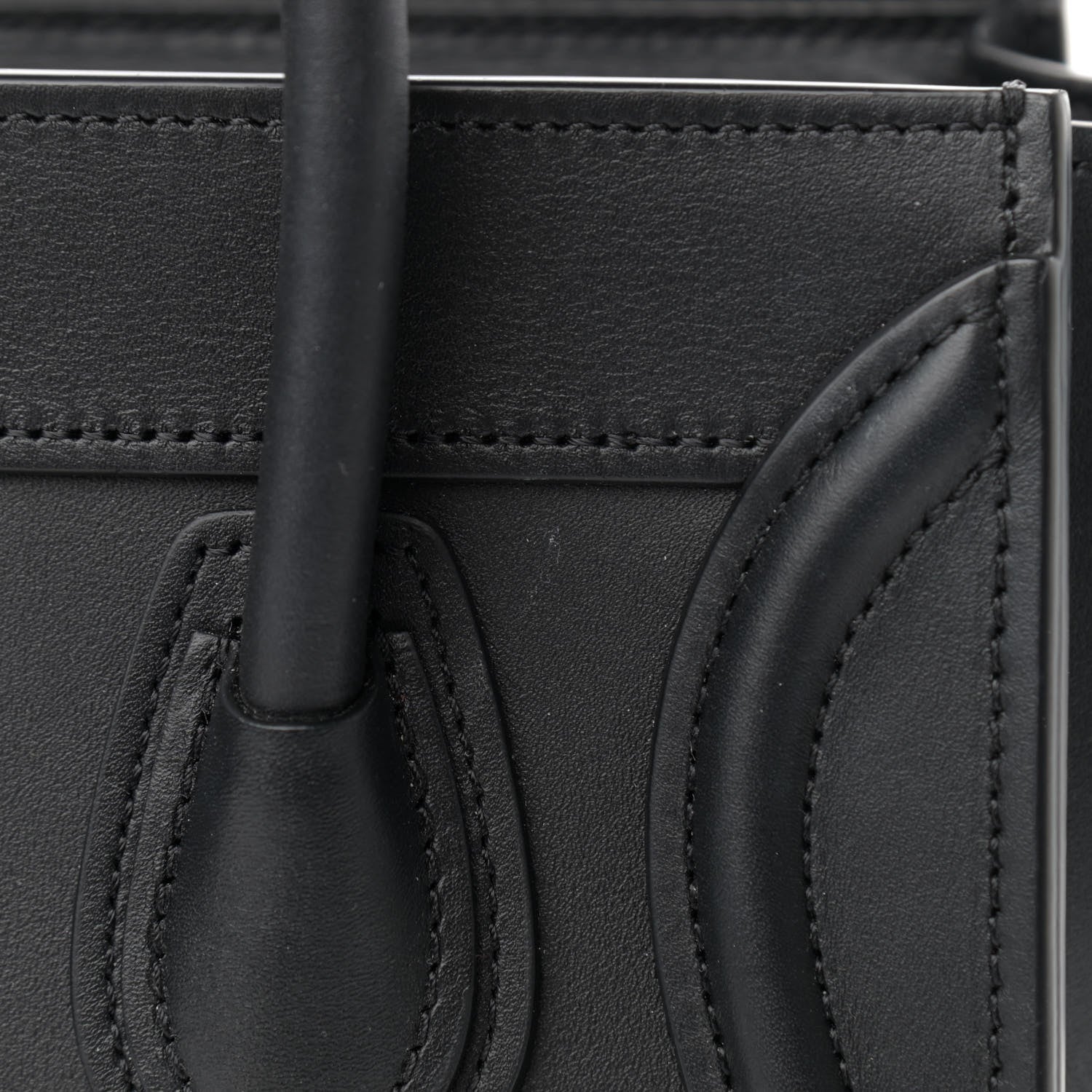 Celine Smooth Calfskin Nano Luggage Black 11 of 13