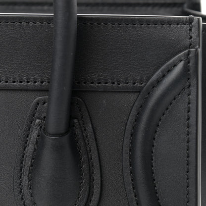 Celine Smooth Calfskin Nano Luggage Black 11 of 13