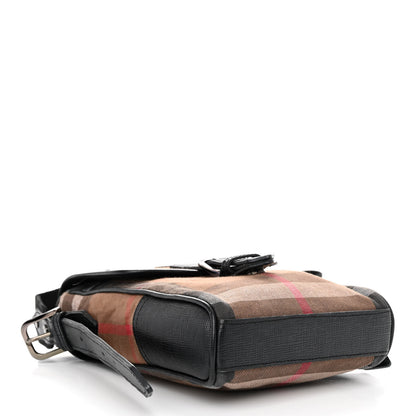 Burberry Canvas Mega Check Crossbody Bag Black 4 of 10