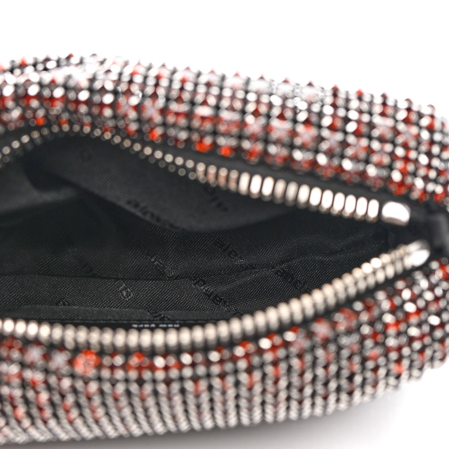 Alexander Wang Mesh Crystal Rhinestone Mini Heiress Pouch Cola 5 of 8